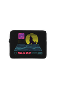 SssniperWolf: Synthwave Black Laptop Sleeve