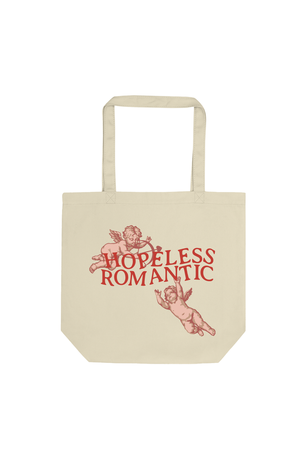 Steph Bohrer: Cupid's Hopeless Tan Book Bag