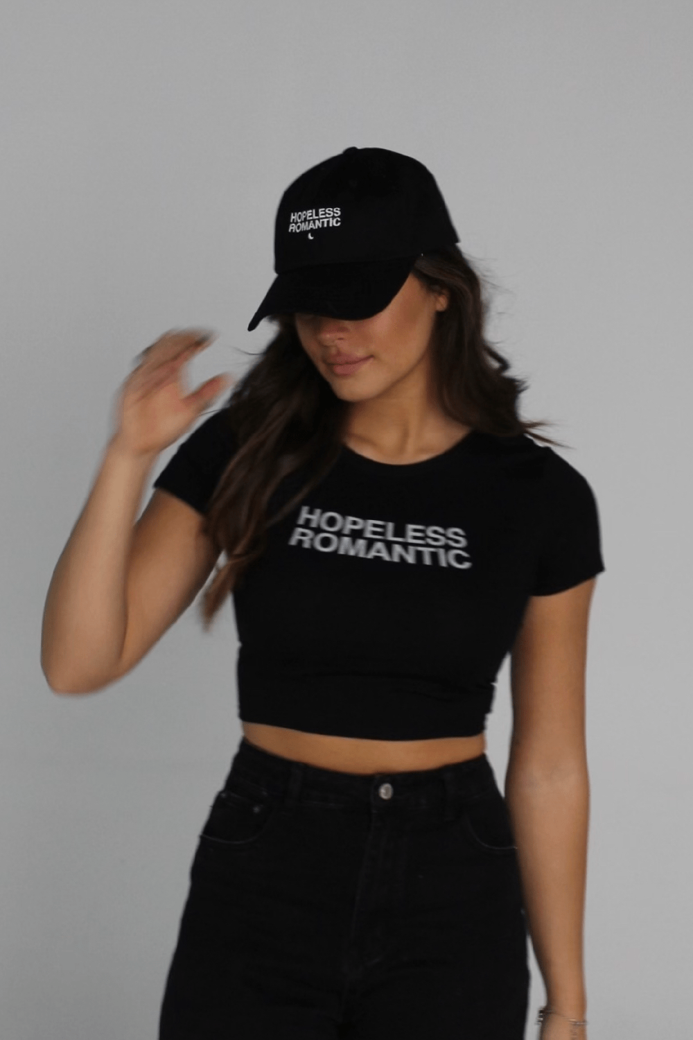 Steph Bohrer: Hopeless Romantic Black Dad Hat