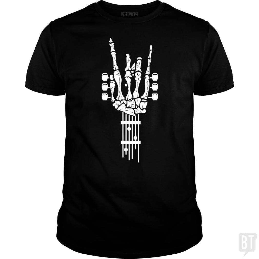 Rock & Roll Skeleton Guitar Music Lover Gift