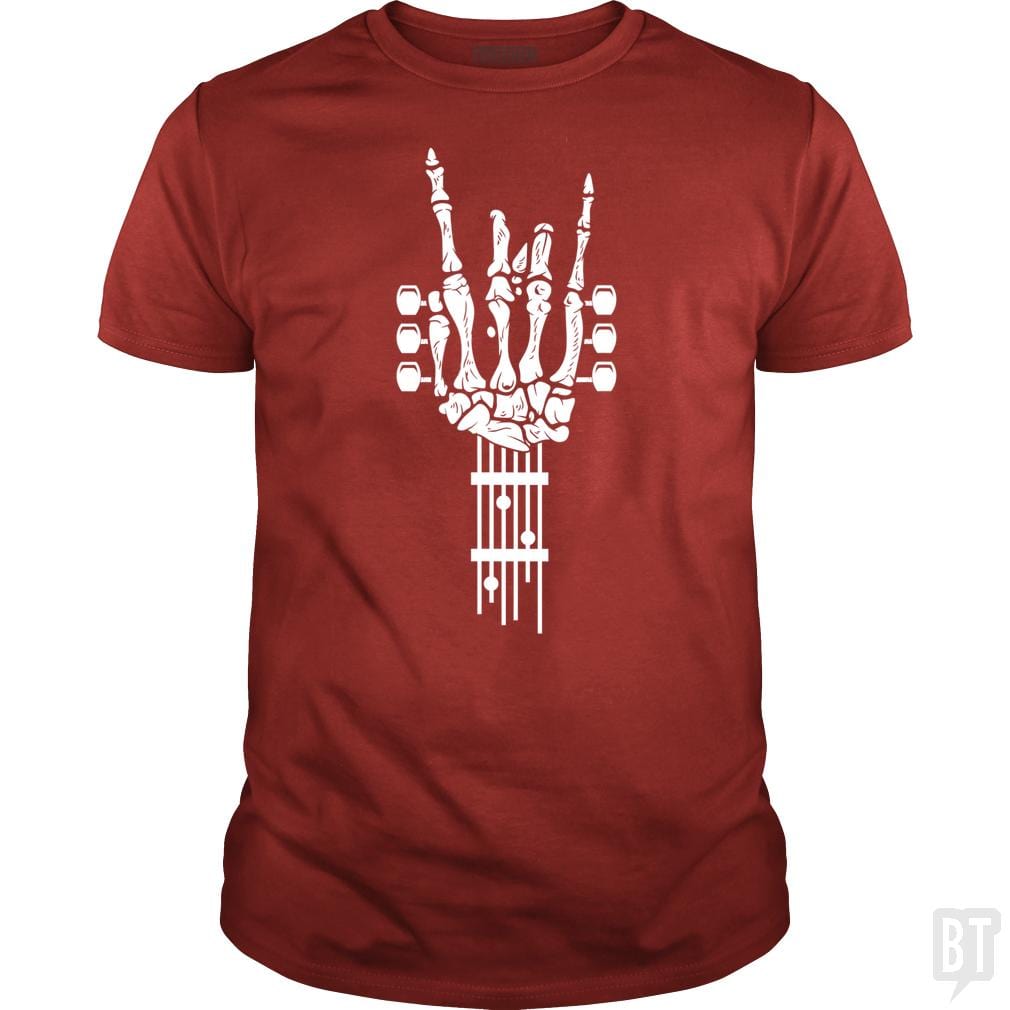 Rock & Roll Skeleton Guitar Music Lover Gift