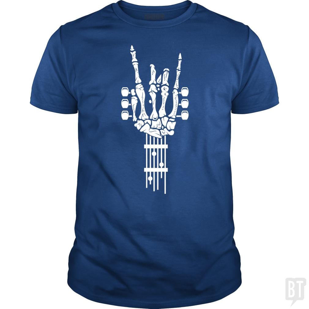 Rock & Roll Skeleton Guitar Music Lover Gift