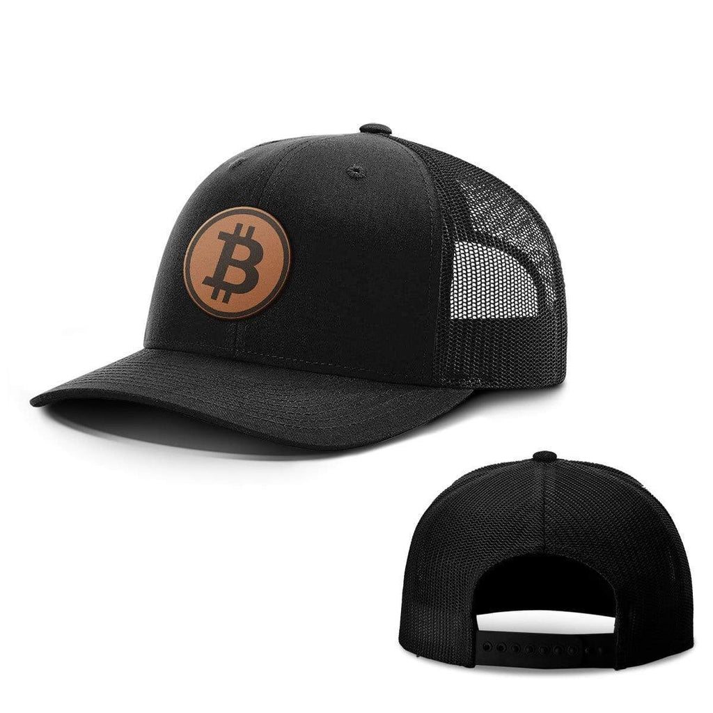 Bitcoin Leather Patch Hats