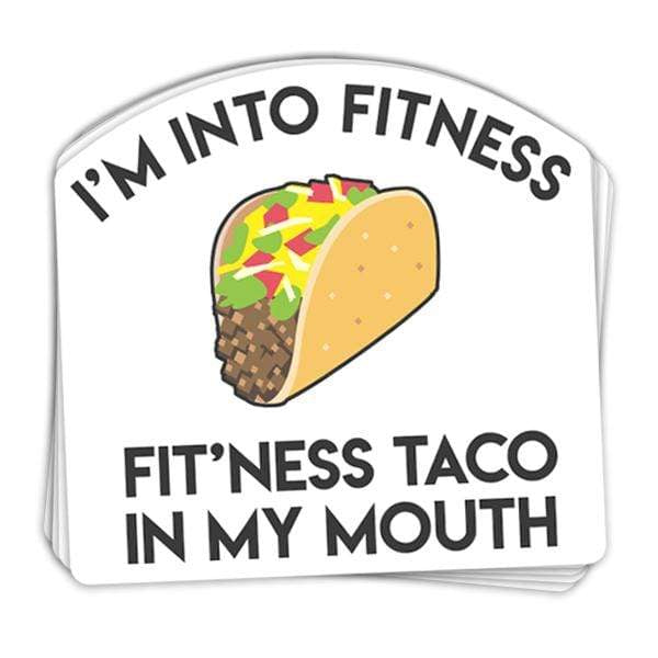 Fitness Taco Vinyl Sticker