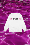 TaraYummy: Hot Girl at Work White Crewneck