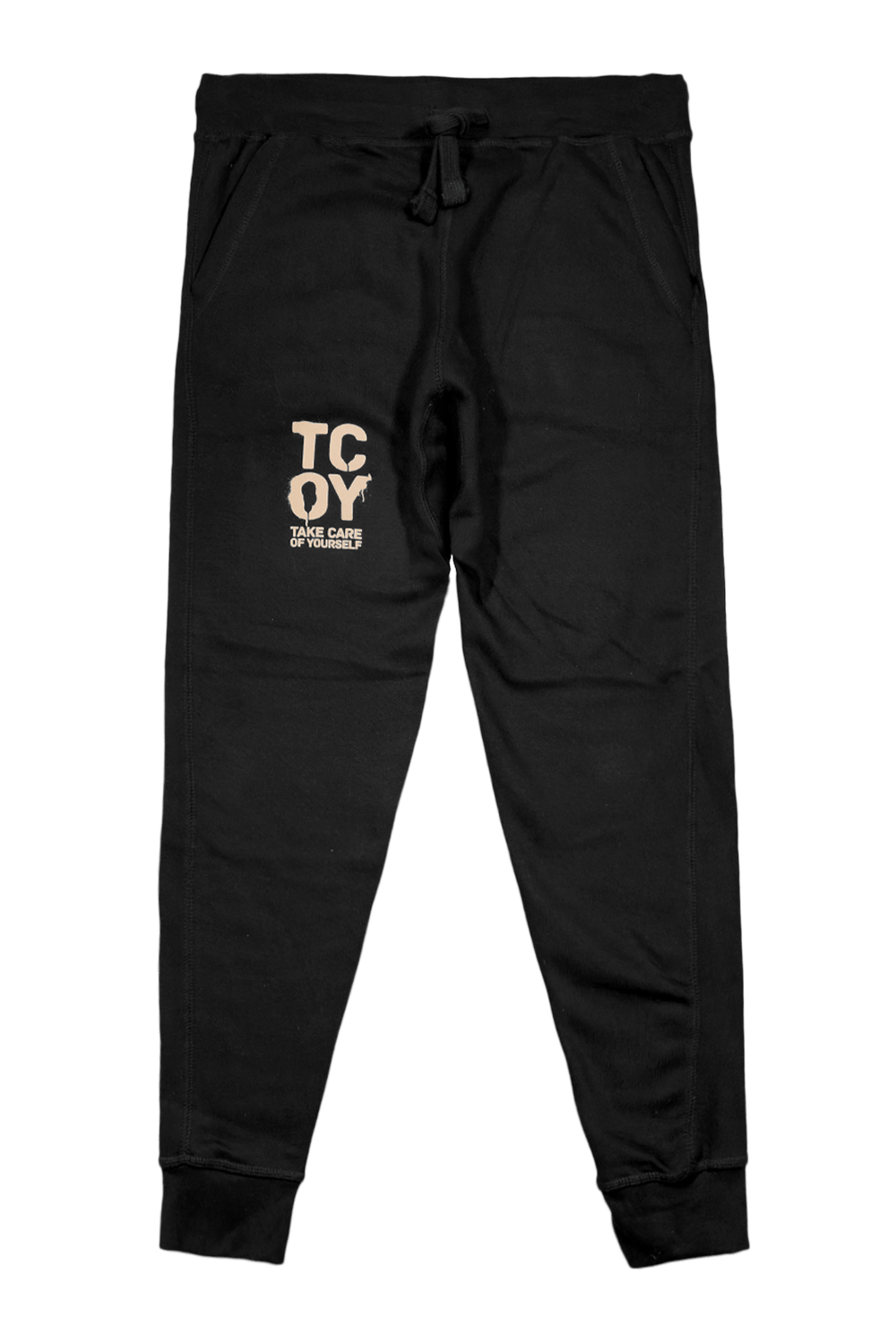 TCOY: Happy Vandals Black Joggers