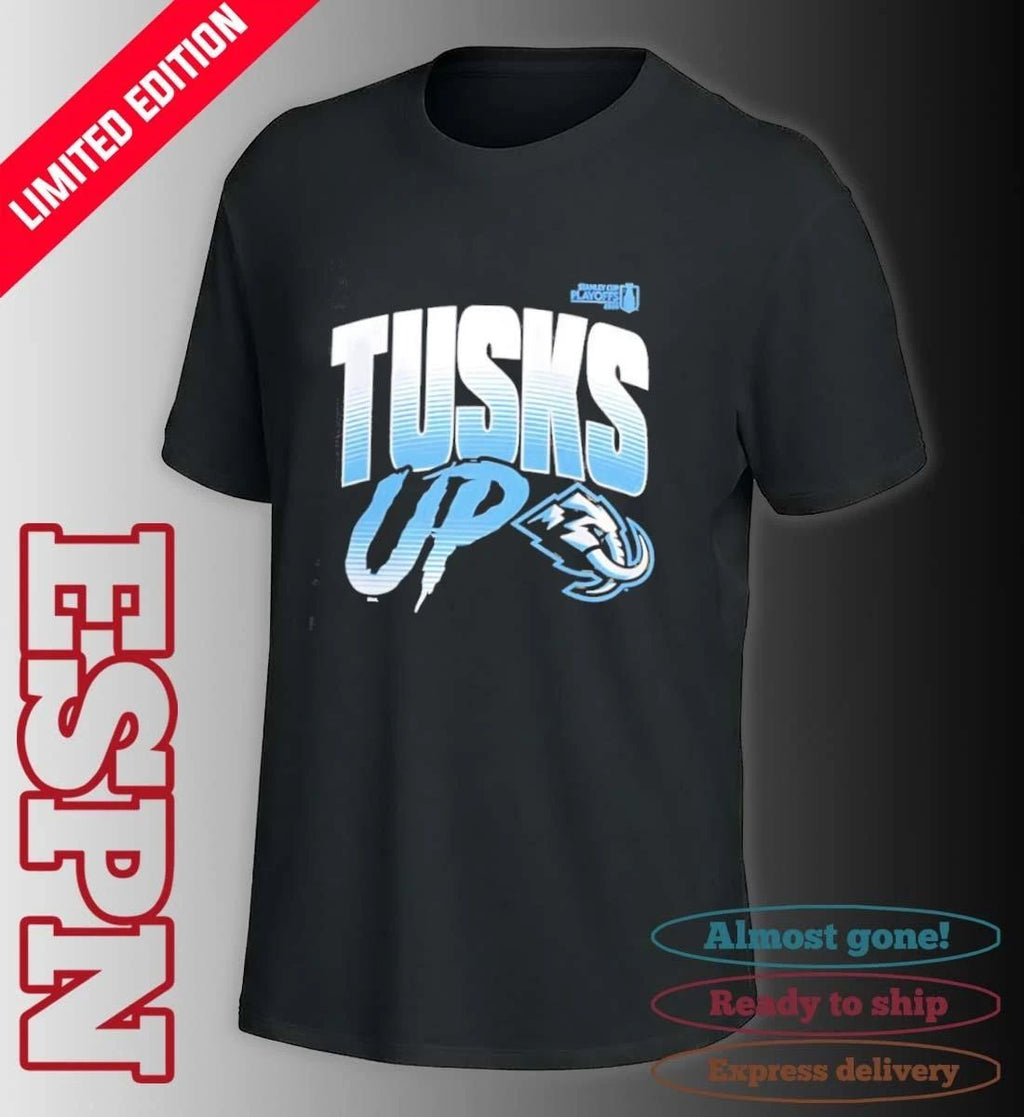 Utah Mammoth Tusks Up 2026 NHL Playoffs Slogan T-Shirt