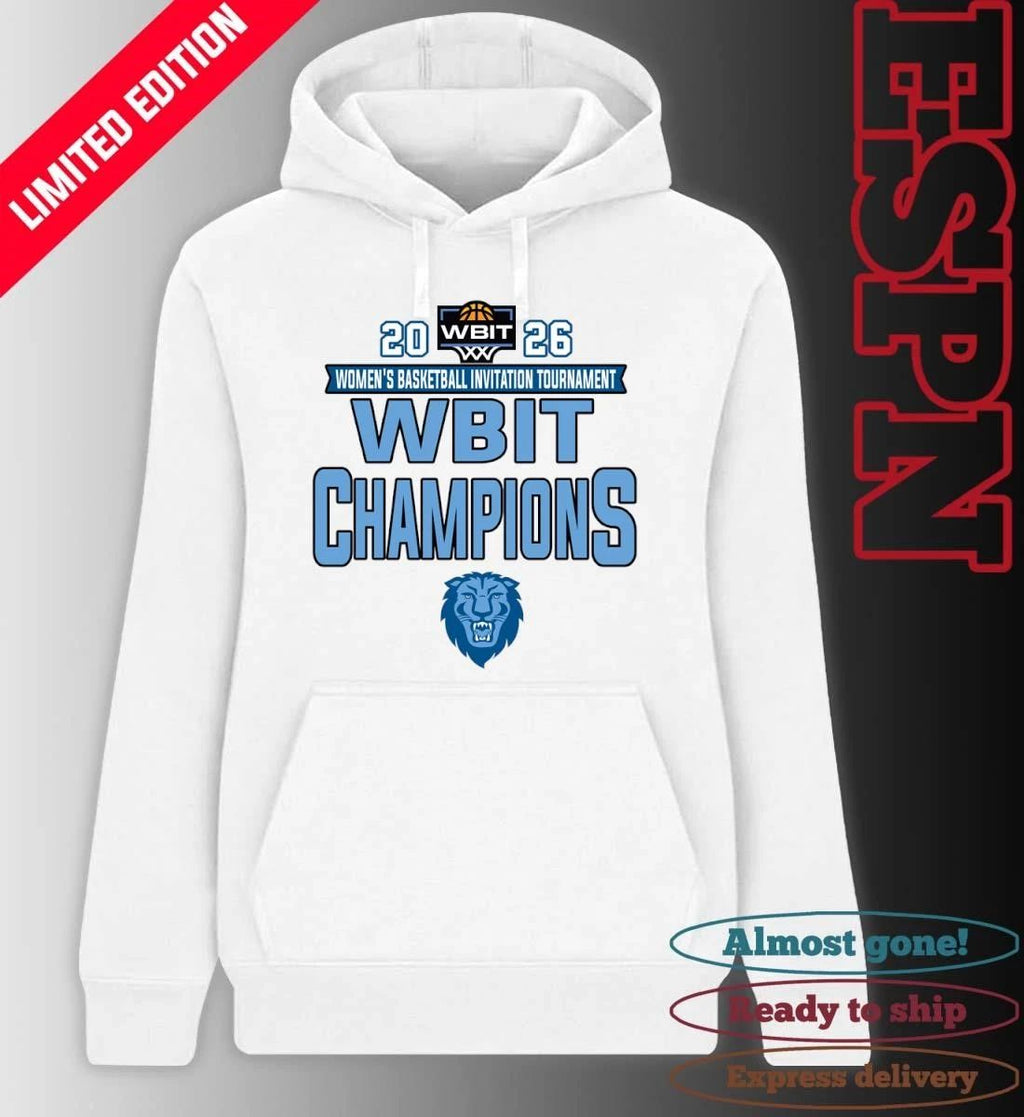 Columbia Lions 2026 WBIT Women’s Basketball Invitation Tournament Champions Locker Room T-Shirt