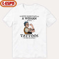 Never Underestimate A Woman With Tattoos In Her Eighties Shirt
