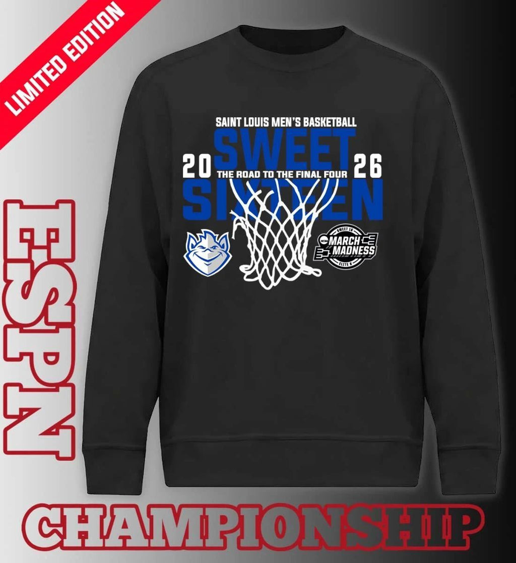 Saint Louis Men’s Basketball 2026 Sweet Sixteen The Road To The Final Four Shirt