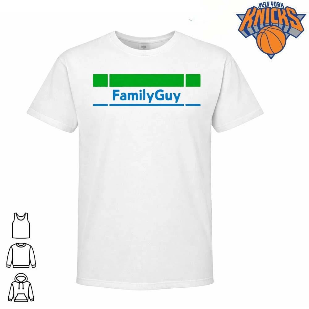 Family Guy Green and Blue Minimalist Logo Parody Shirt