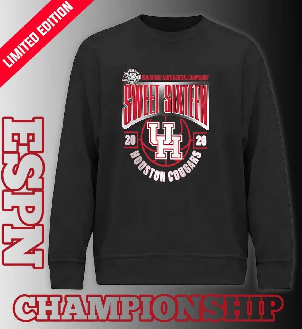 Houston Cougars Sweet 16 NCAA DI Men’s Basketball Tournament March Madness 2026 T-Shirt