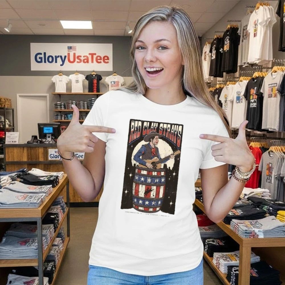 The Red Clay Strays Rodeohouston 26 x SoundWaves Creative Houston Texas 2026 Event Poster At NRG Stadium On March 17-2026 Shirt