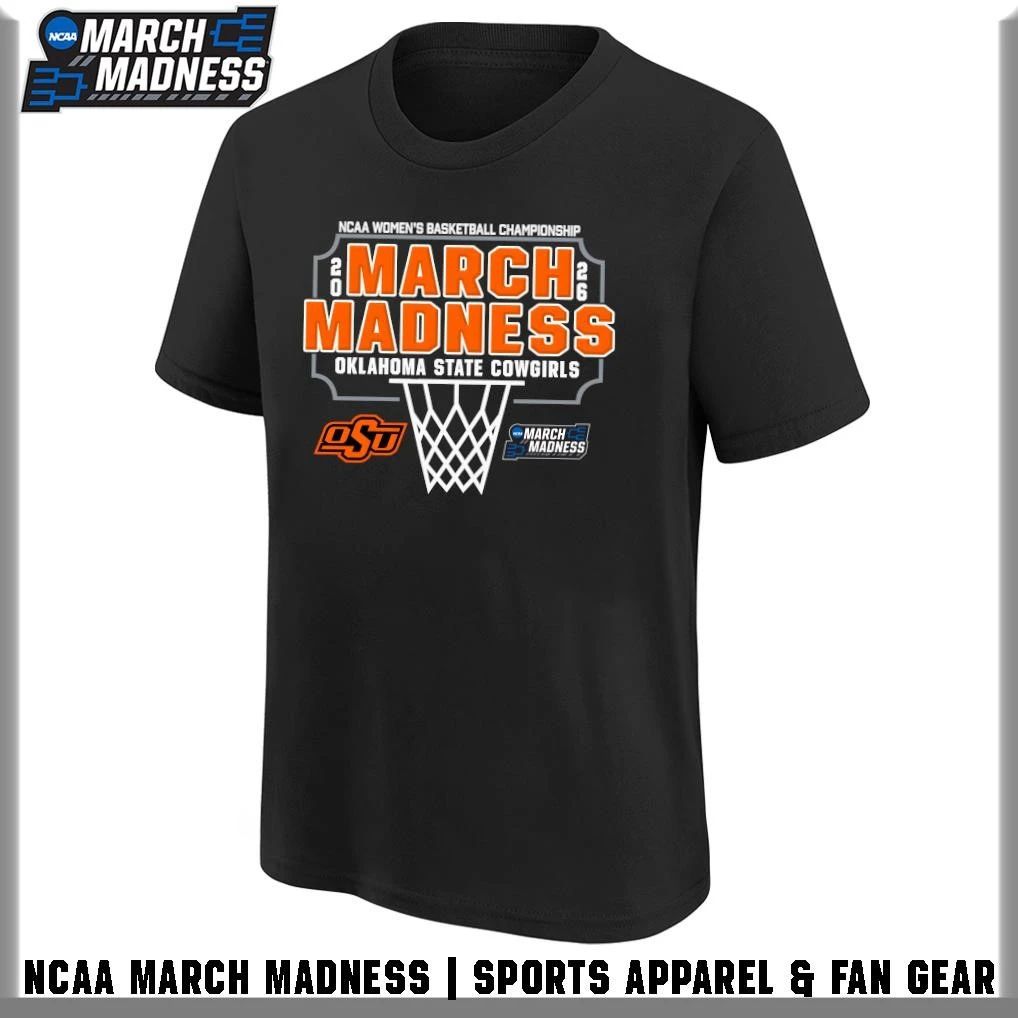 Oklahoma State Cowgirls 2026 NCAA Women’s Basketball Tournament March Madness T-Shirt