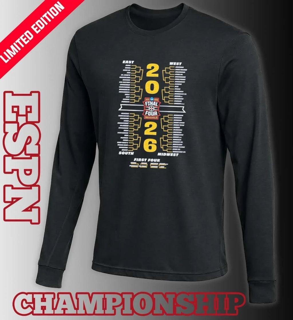 Michigan Wolverines NCAA Men’s Basketball National Champions Bracket 2026 T-Shirt