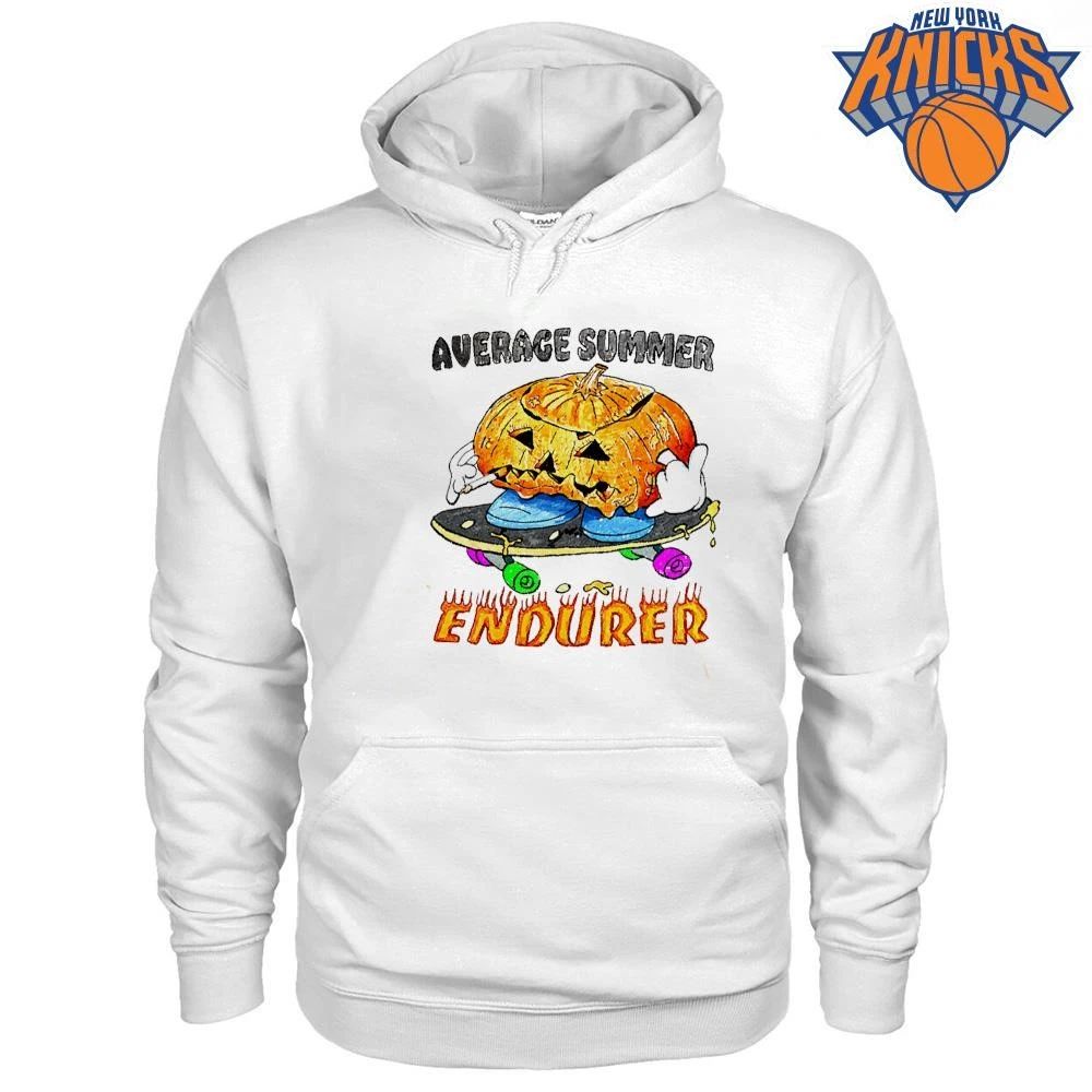 Average Summer Endurer Halloween Pumpkin On Skateboard shirt