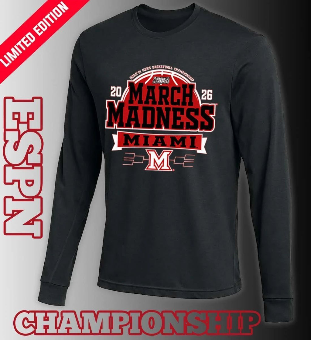Miami RedHawks 2026 NCAA Men’s Basketball March Madness Bound Shirt
