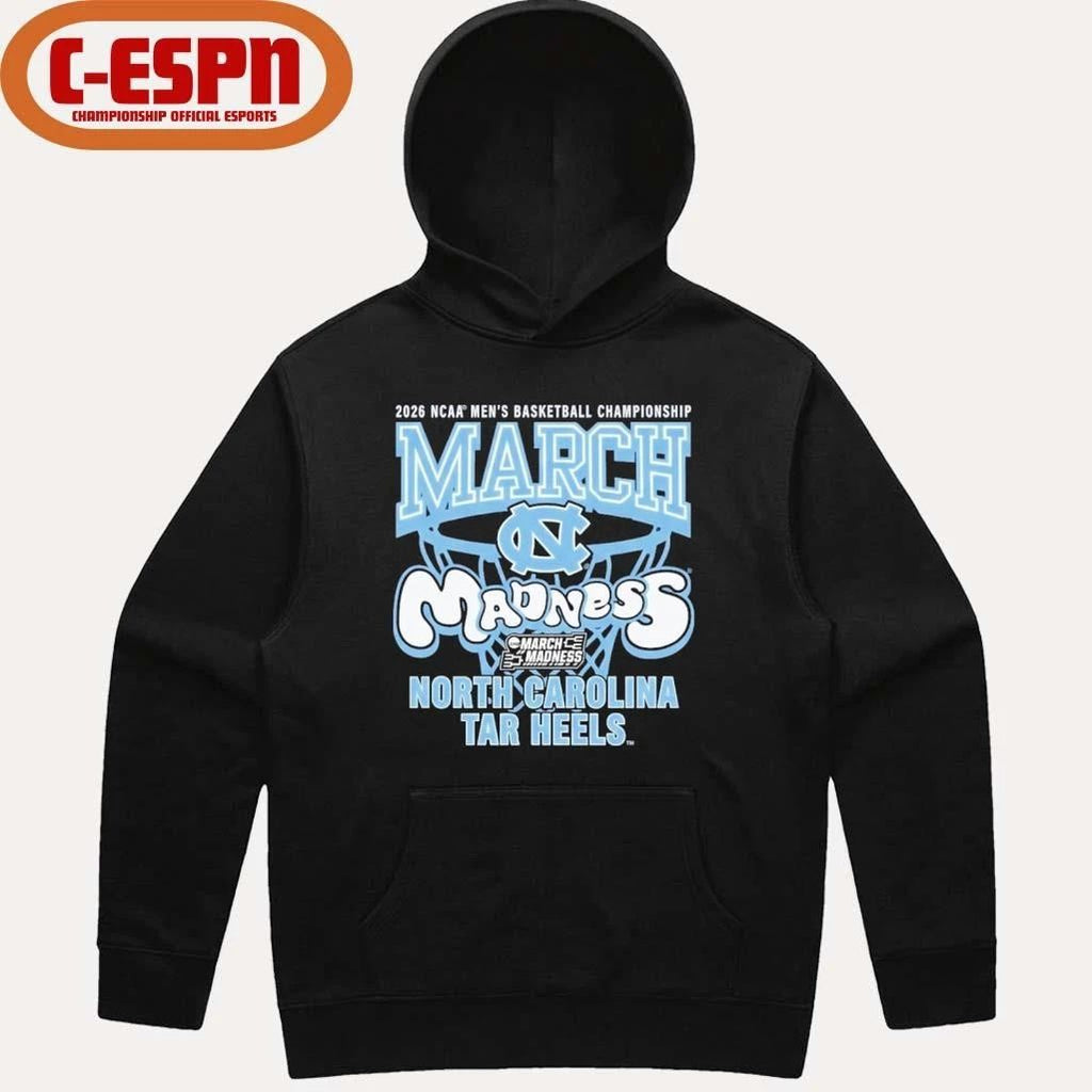 UNC Tar Heels 2026 NCAA Men’s Basketball Championship March Madness Shirt