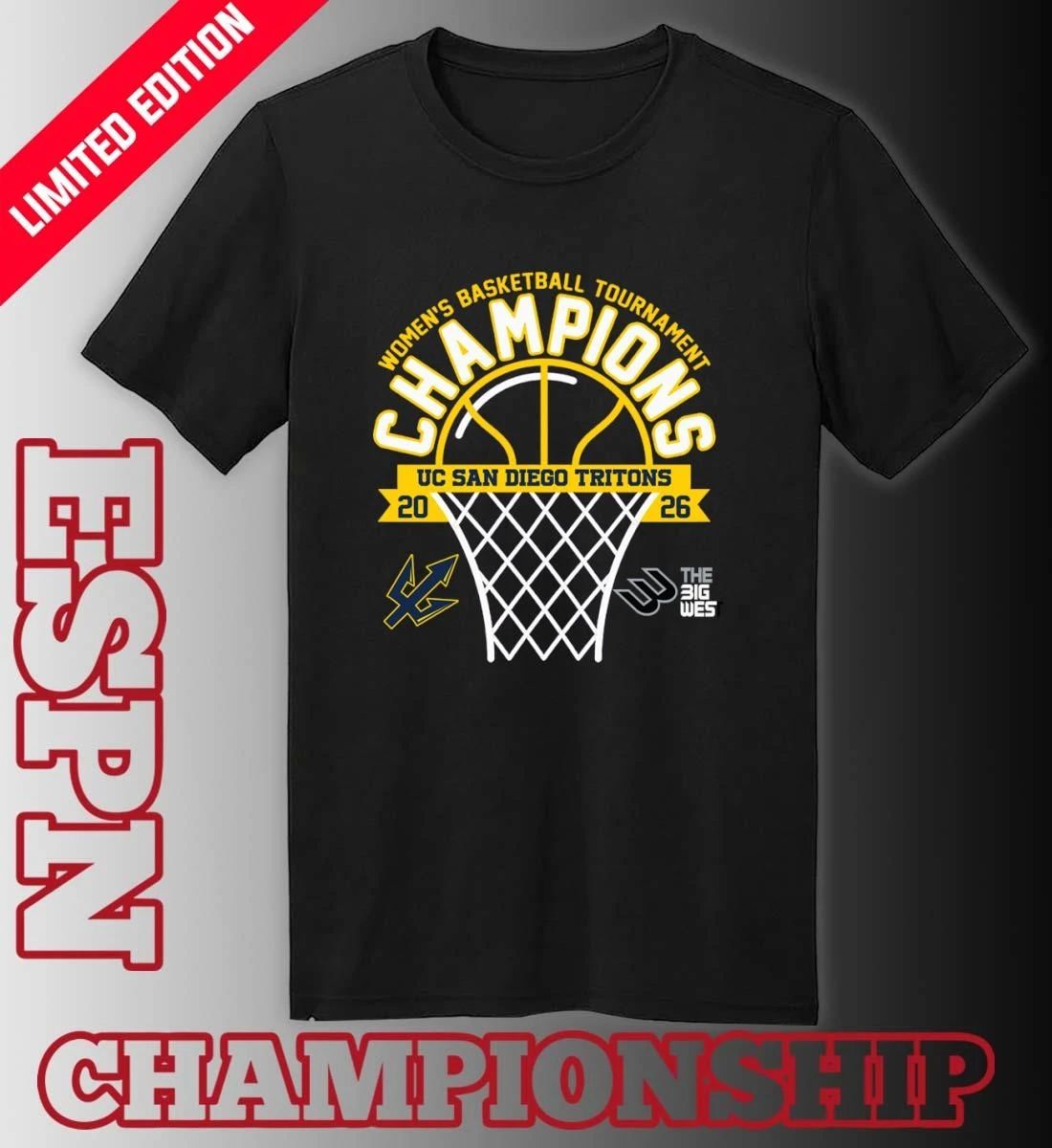 The Big West Conference Women’s Basketball Tournament Champions 2026 UC San Diego Tritons T-Shirt