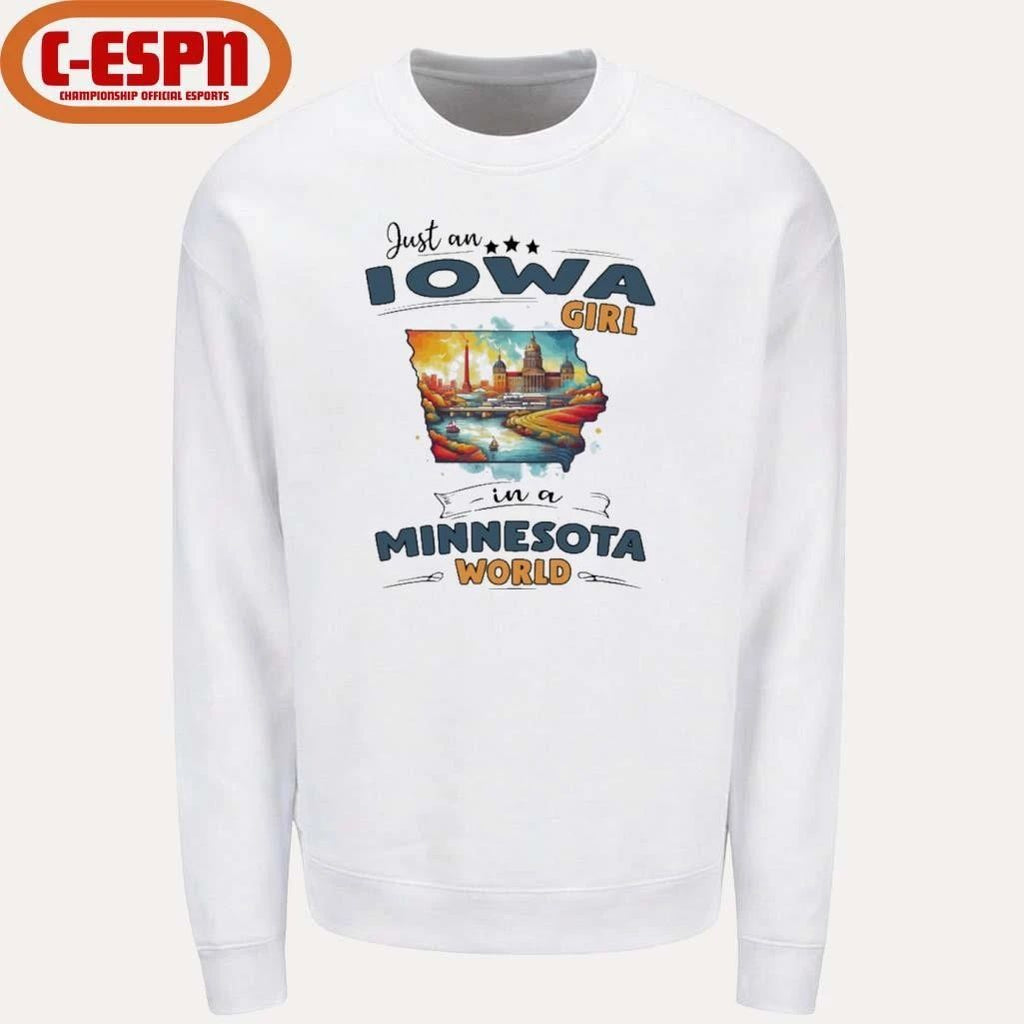 Just An Iowa Girl In A Minnesota World Retro Shirt