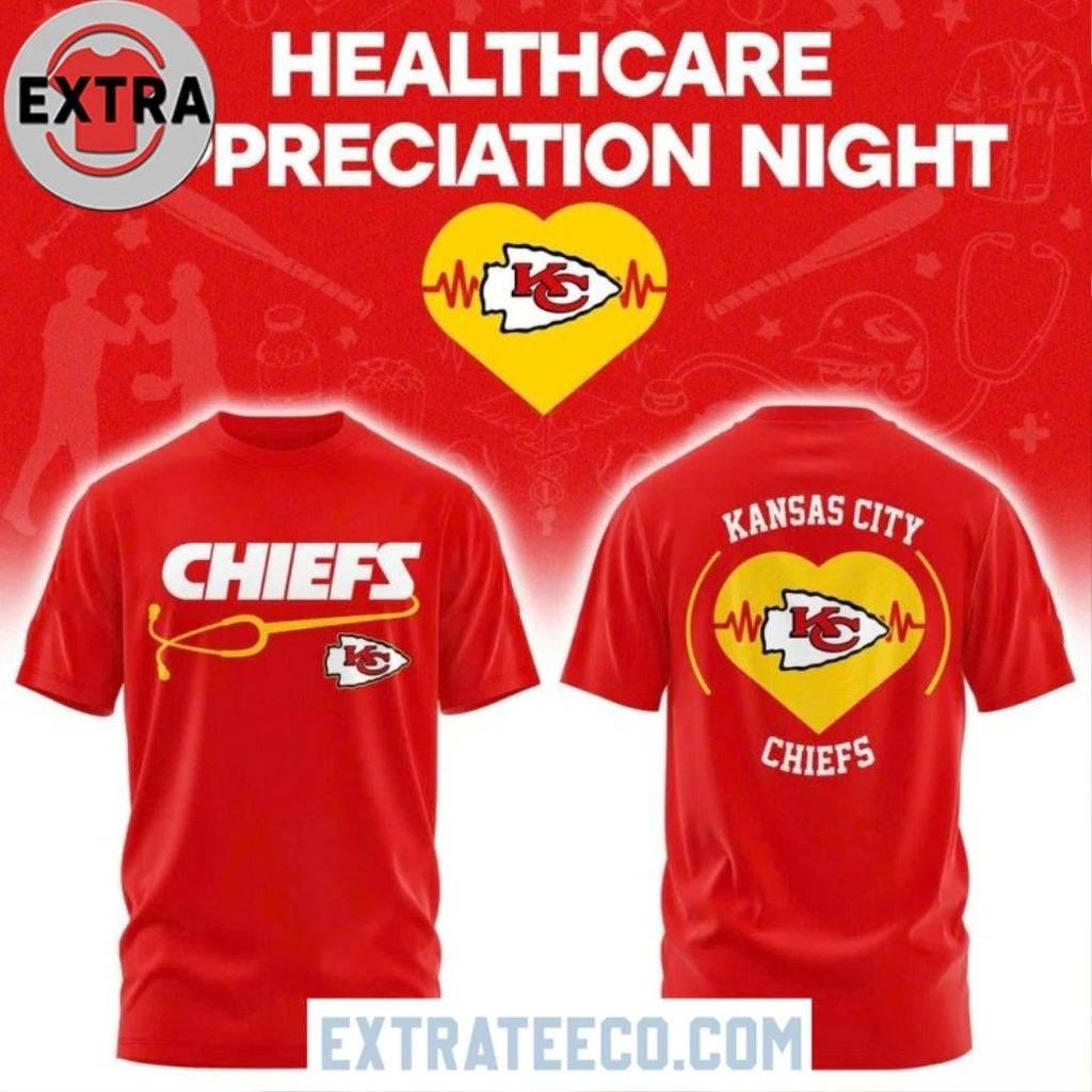 Kansas City Chiefs Healthcare Appreciation Night 2026 Red Hoodie Shirt