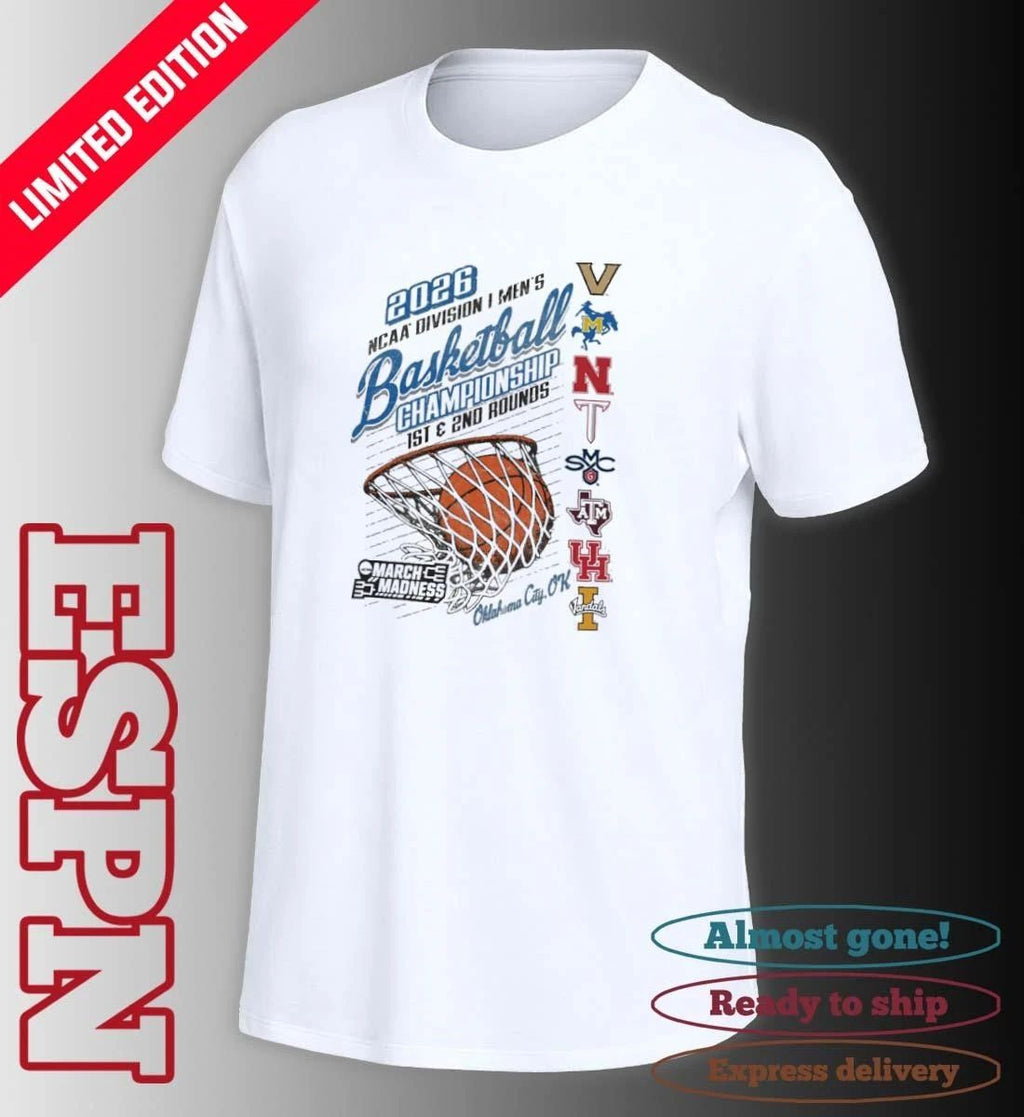 Oklahoma City, OK 2026 NCAA DI Men’s Basketball Championship – 1st, 2nd Rounds Shirt