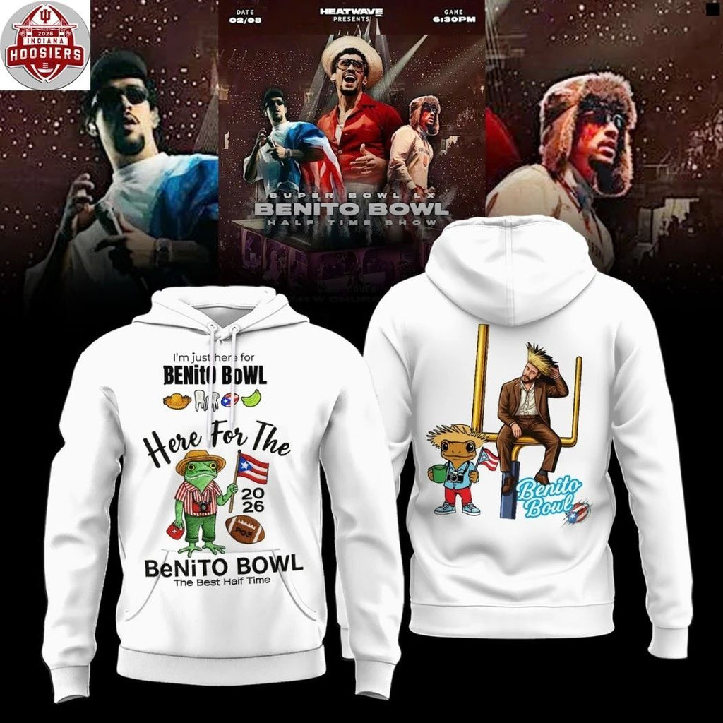 Bad Bunny Here For The Benito Bowl The Best Halftime 2026 Hoodie Shirt