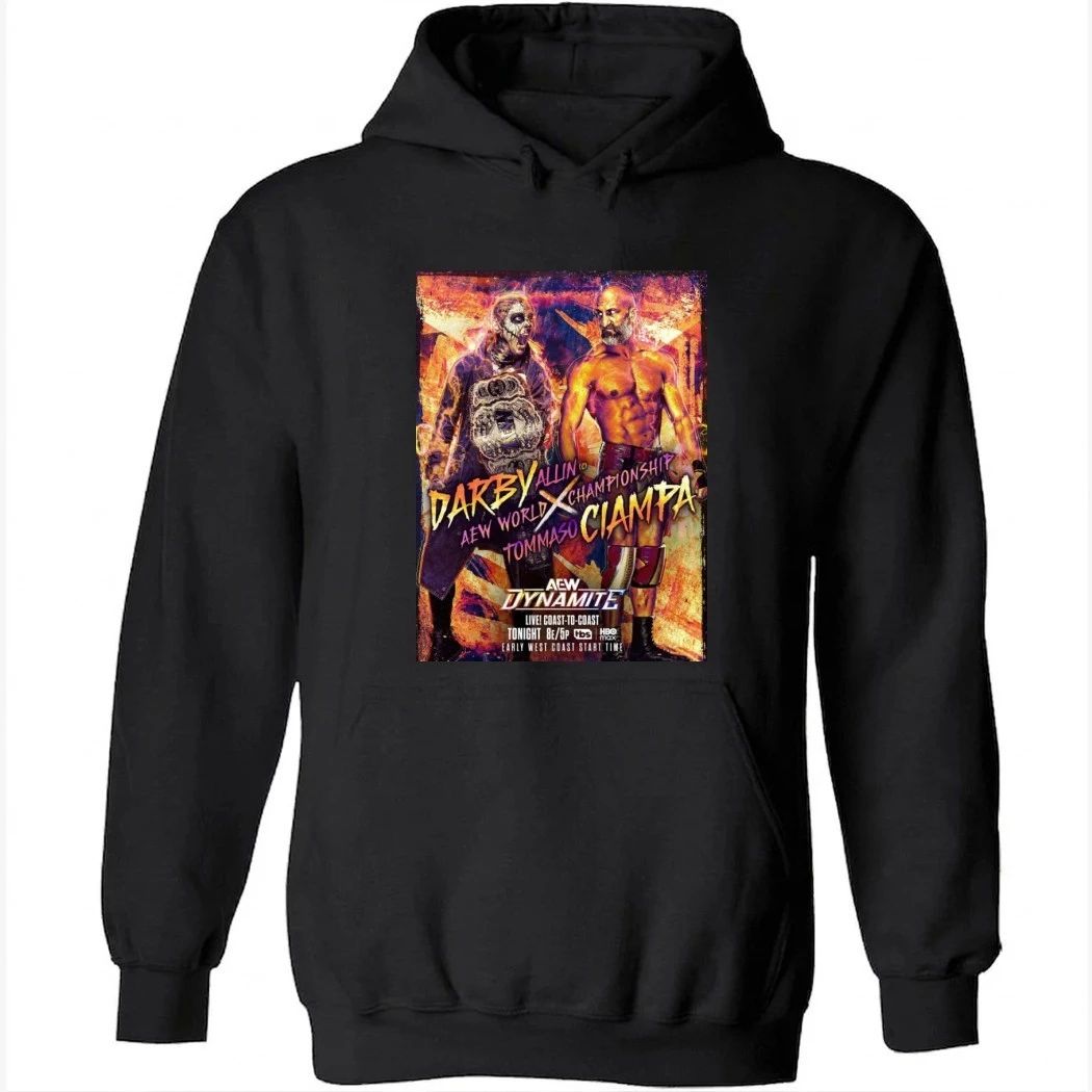 Darby Allin vs Tommaso Ciampa AEW Dynamite Live Coast-to-Coast Tonight Championship Match 2026 Poster Shirt