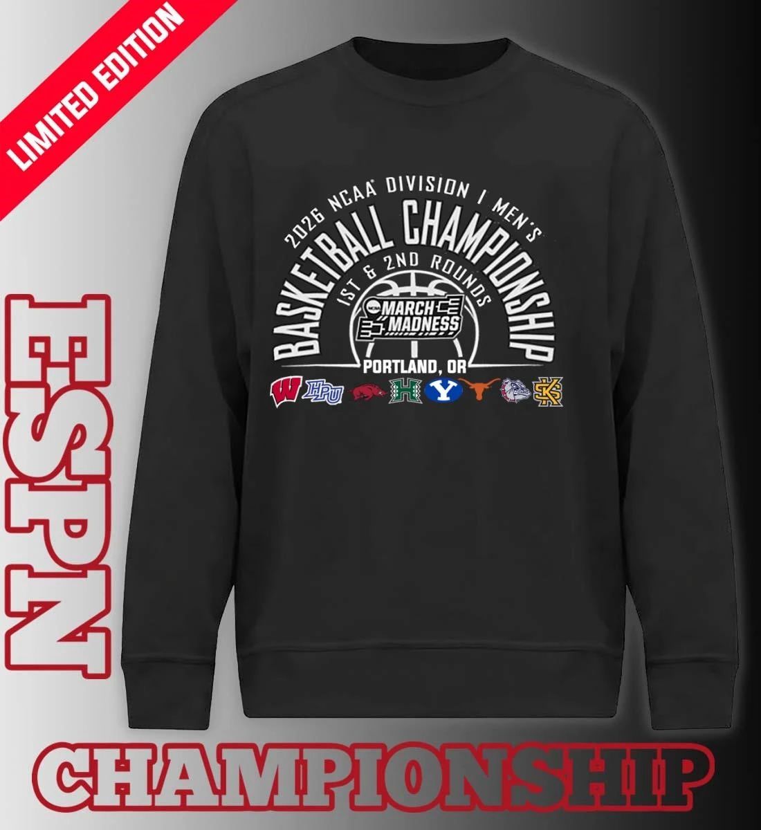 Portland Regional 2026 NCAA DI Men’s Basketball Championship T-Shirt