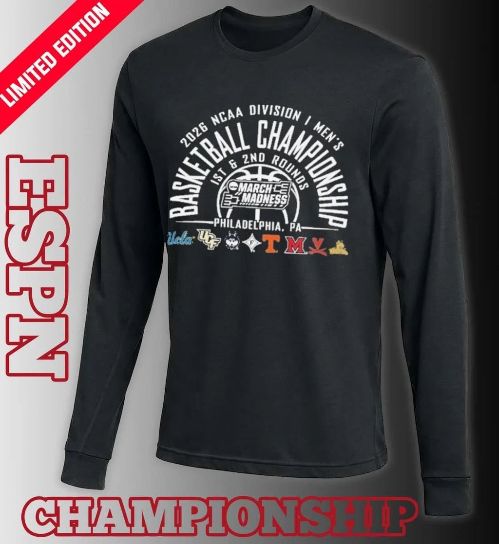 NCAA Men’s March Madness Philadelphia, PA 8 Teams T-Shirt