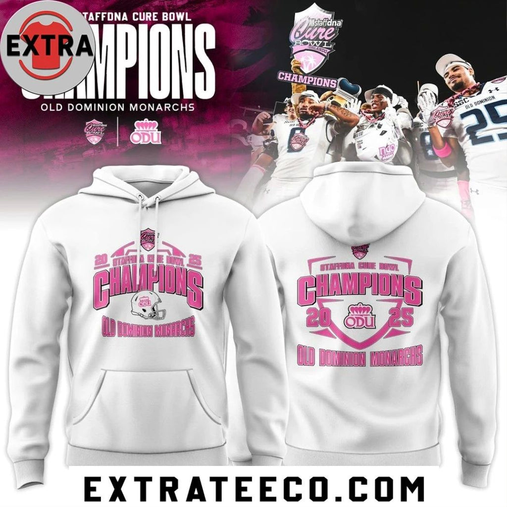 The Old Dominion Monarchs won the 2025 StaffDNA Cure Bowl, defeating the South Florida Bulls 24-10 on December 17, 2025, at Camping World Stadium in Orlando, Florida Shirt