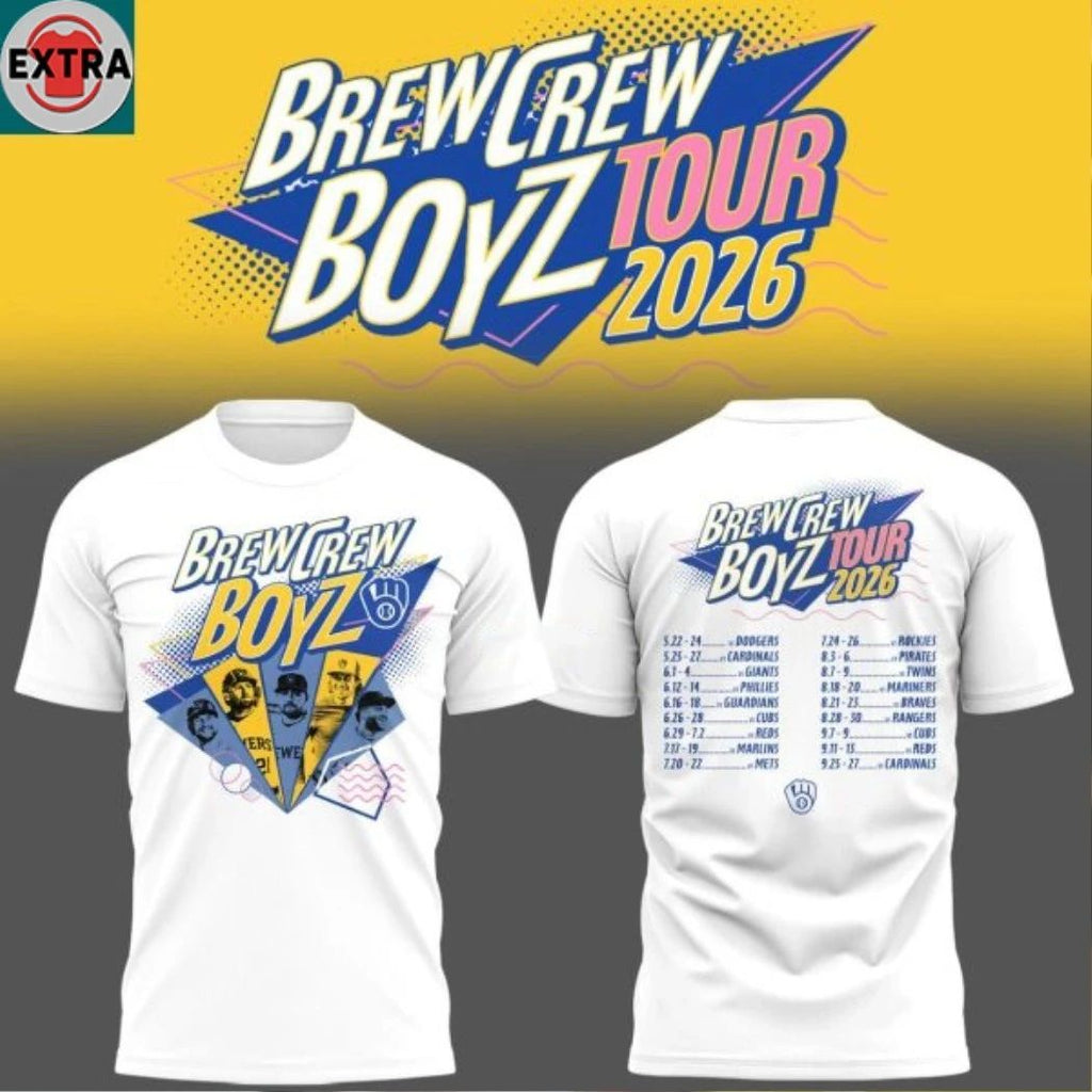 Milwaukee Brewers Brew Crew Boyz Tour 2026 Hoodie T-Shirt