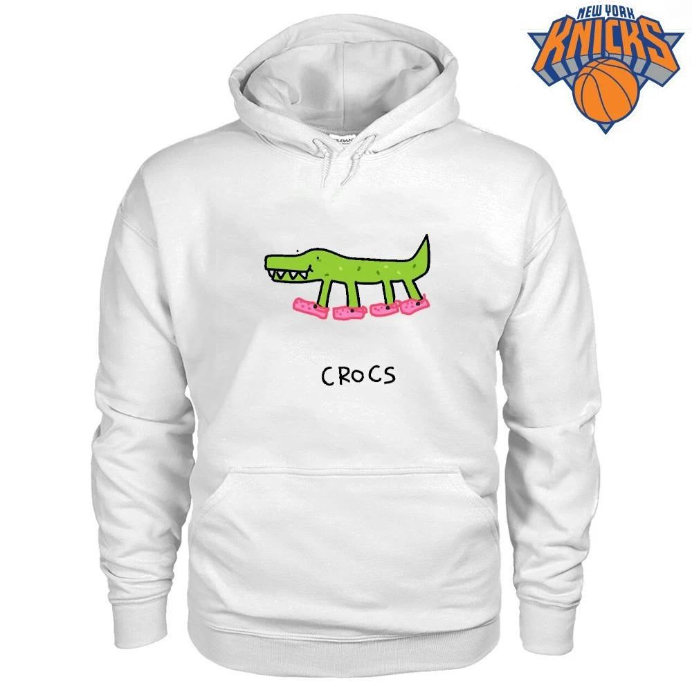 Crocs Crocodile Wearing Pink Shoes Funny Crocodile Parody Shirt