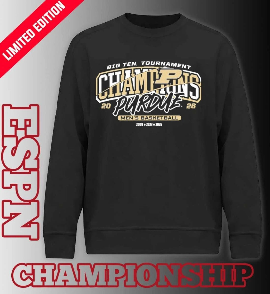 Purdue Men’s Basketball 2026 Big Ten Tournament Champions Banner Shirt