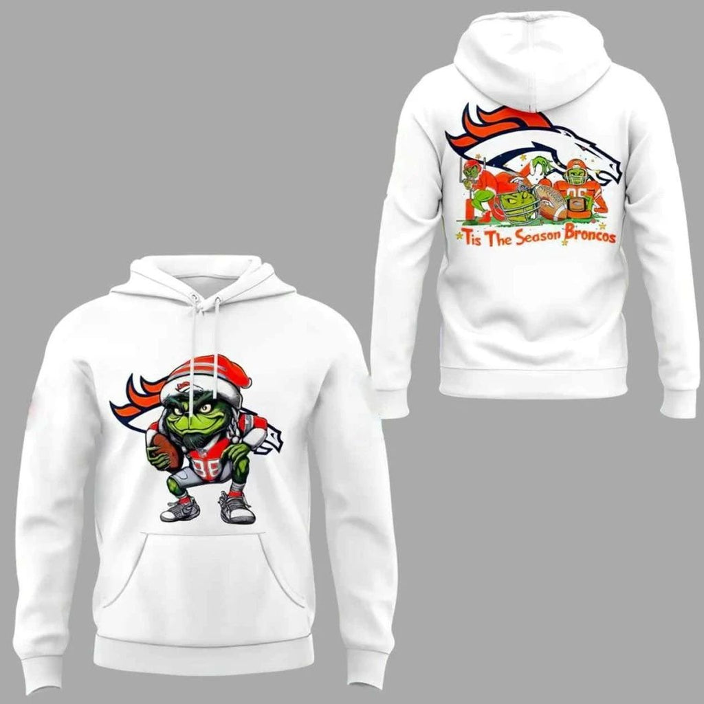 Broncos And The Grinch Tis The Season Broncos Logo Shirt