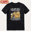 Vintage All Men Are Created Equal Only The Best Still Do Woodworking In Their Seventies Shirt