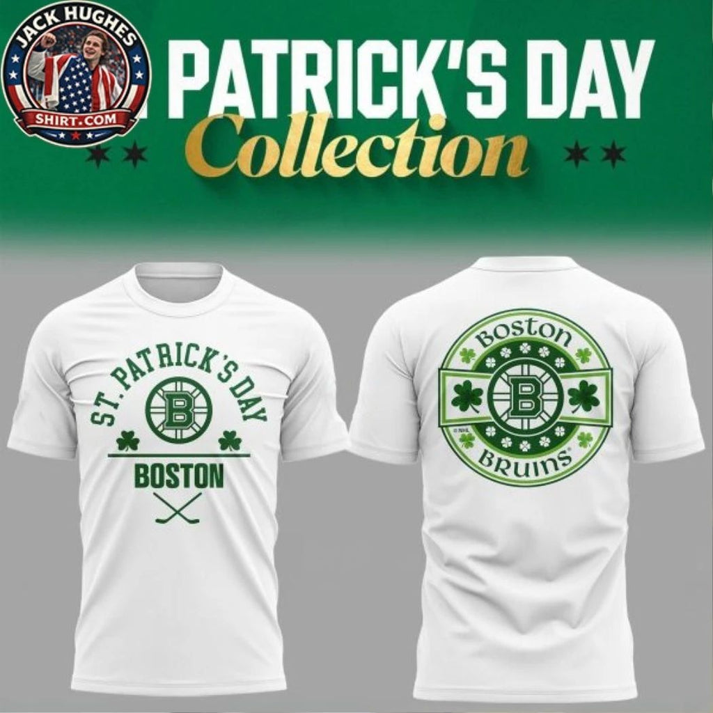 Boston Bruins St. Patrick’s Day 2026 Hockey Game Logo Two Sided Shirt