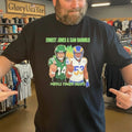 Ernest Jones & Sam Darnold Middle Finger Salute Graphic Design Shirt