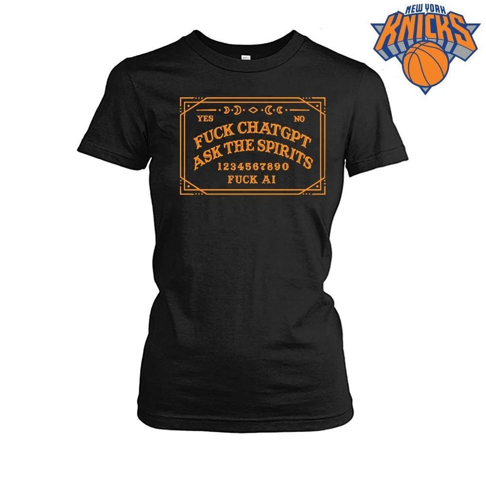 Fuck ChatGPT Ask The Spirits Ouija Board Anti AI Gothic Occult Halloween Shirt