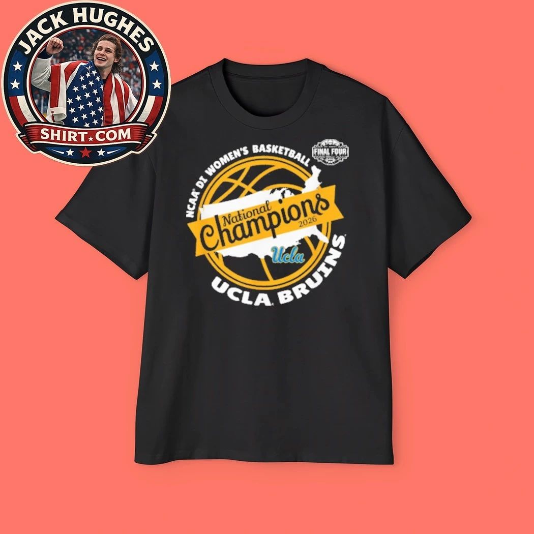 Original NCAA Division I Women’s Basketball UCLA Bruins National Champions Final Four 2026 Logo Graphic T-Shirt