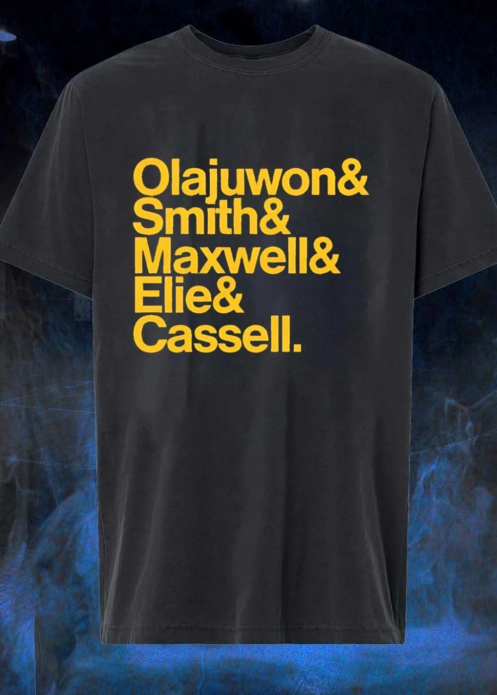 Houston Rockets Basketball Legends Olajuwon Smith Maxwell Elie Cassell Shirt