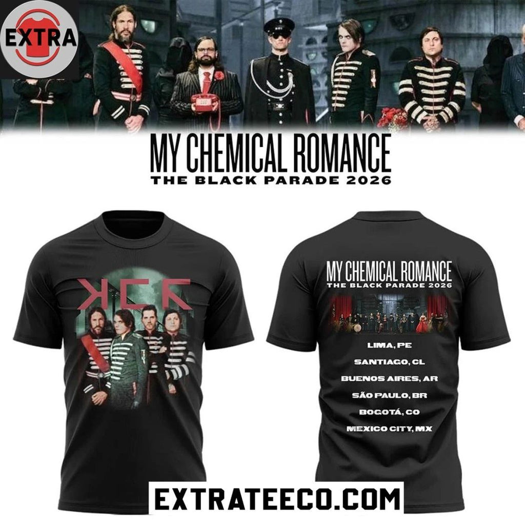 Original My Chemical Romance The Black Parade 2026 Tour Hoodie Shirts