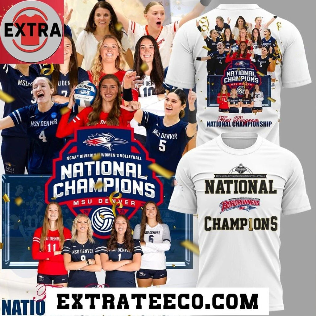 MSU Denver National Champions 2025 Logo Two Sided Shirt