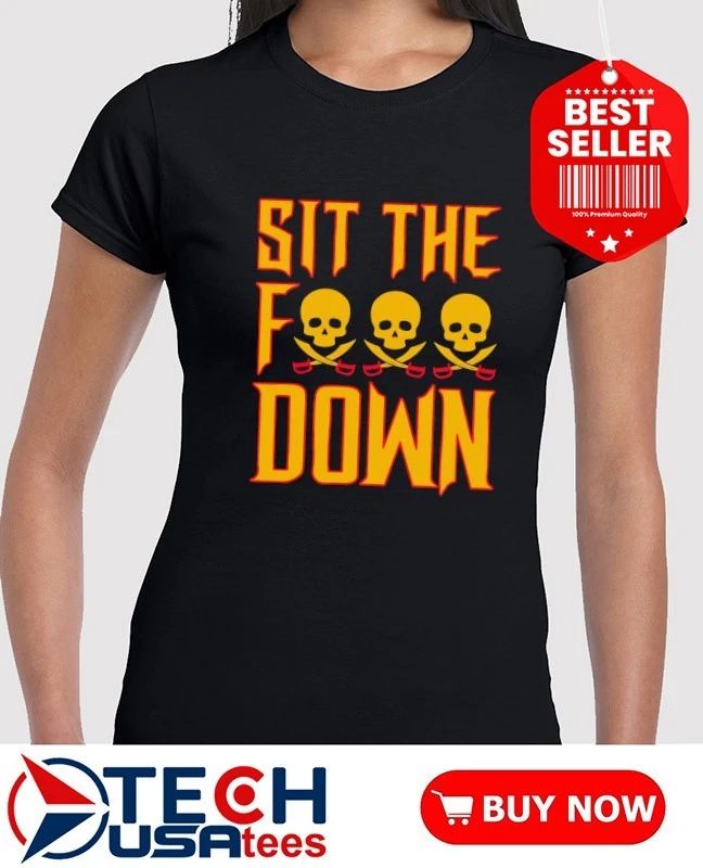 Sit the fck down Pittsburgh Pirates Baseball skull shirt