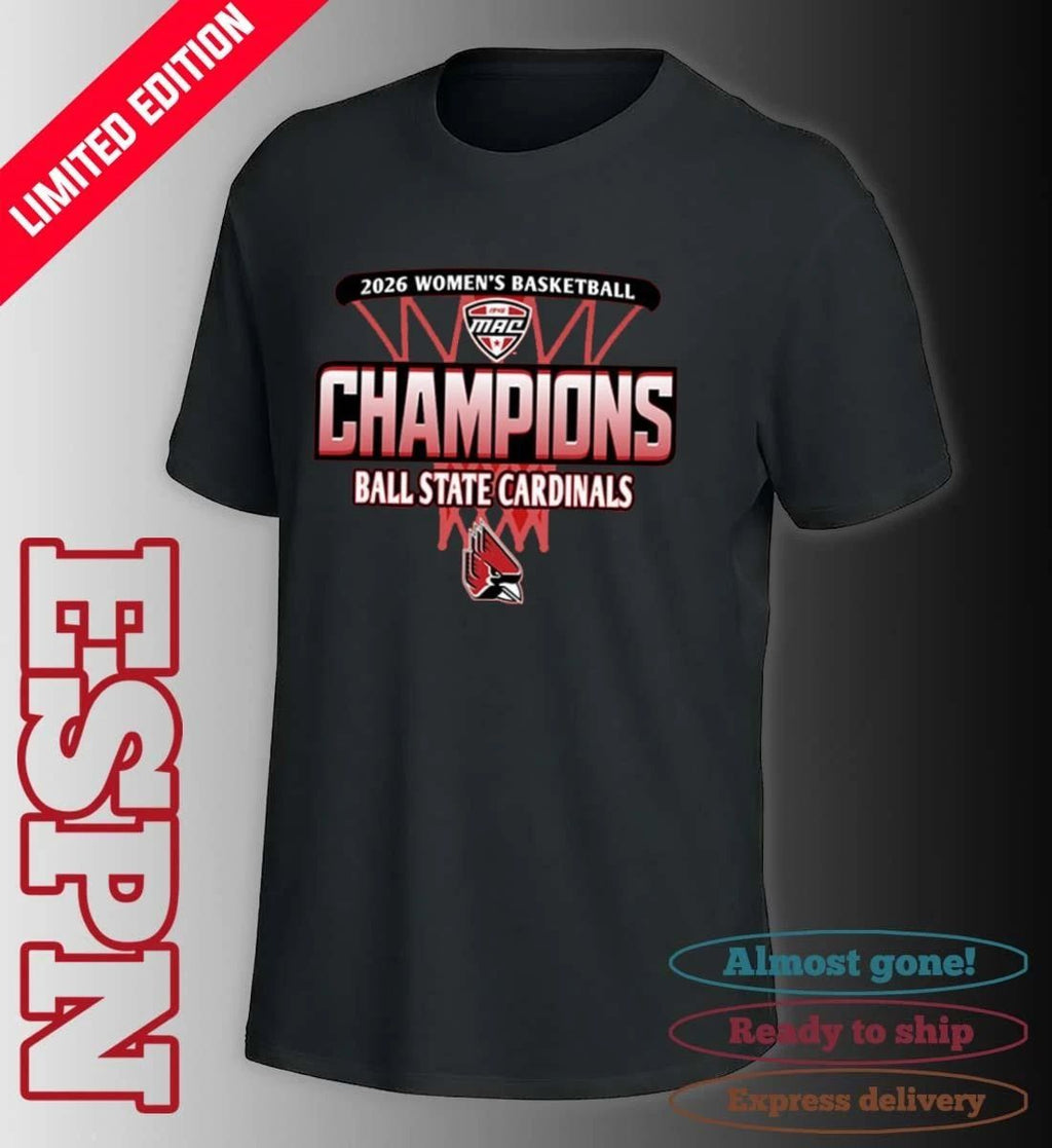 Ball State Cardinals 2026 MAC Women’s Basketball Regular Season Champions Shirt