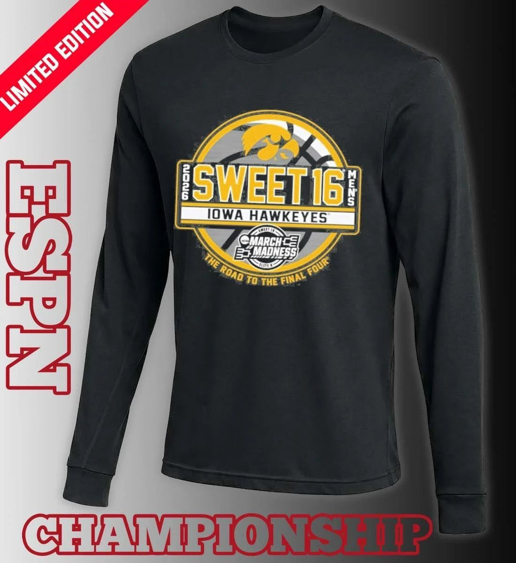 University of Iowa Men’s Basketball 2026 Sweet 16 Shirt