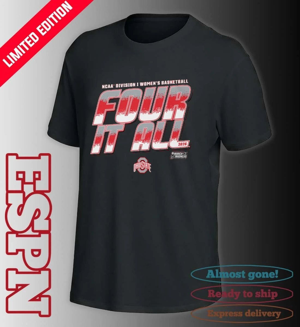 Ohio State Women’s Basketball Four It All 2026 March Madness Shirt