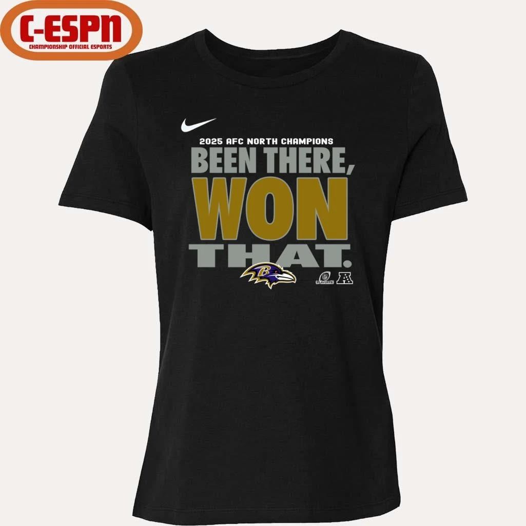 Been There, Won That Baltimore Ravens AFC North Division Champions T-Shirt
