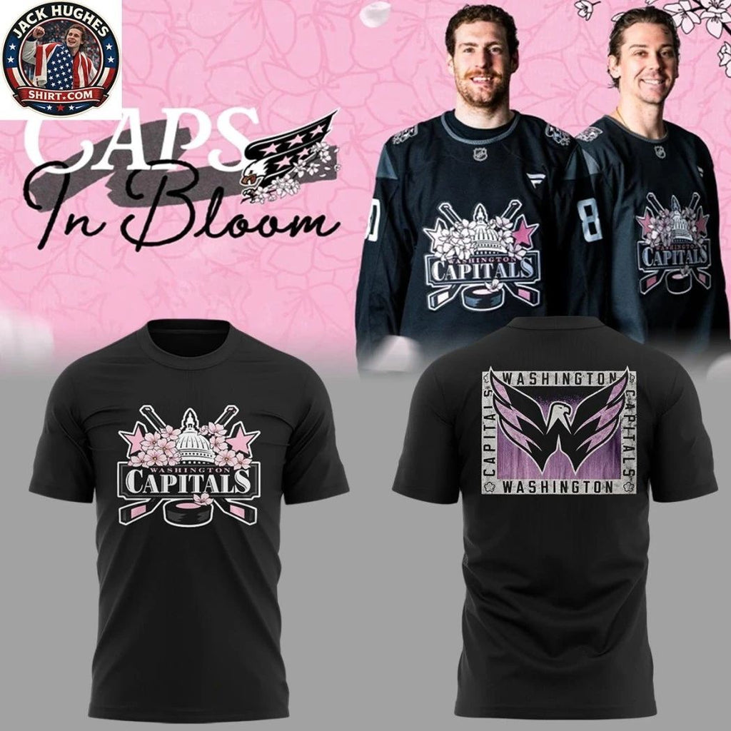Washington Capitals Cherry Blossom Night 2026 Caps In Bloom T-Shirt