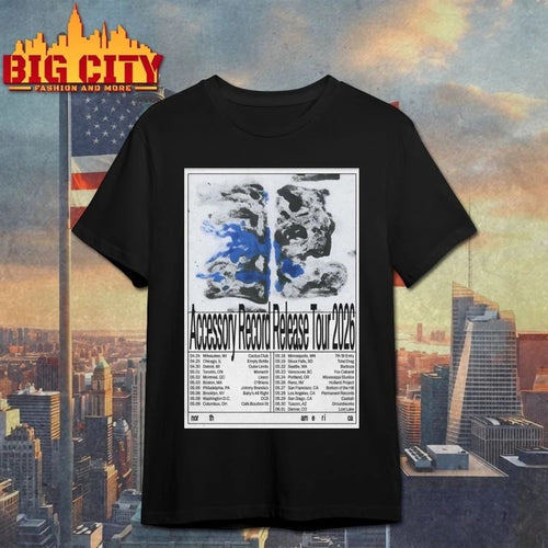 Accessory Record Release North America 2026 Shows Poster shirt